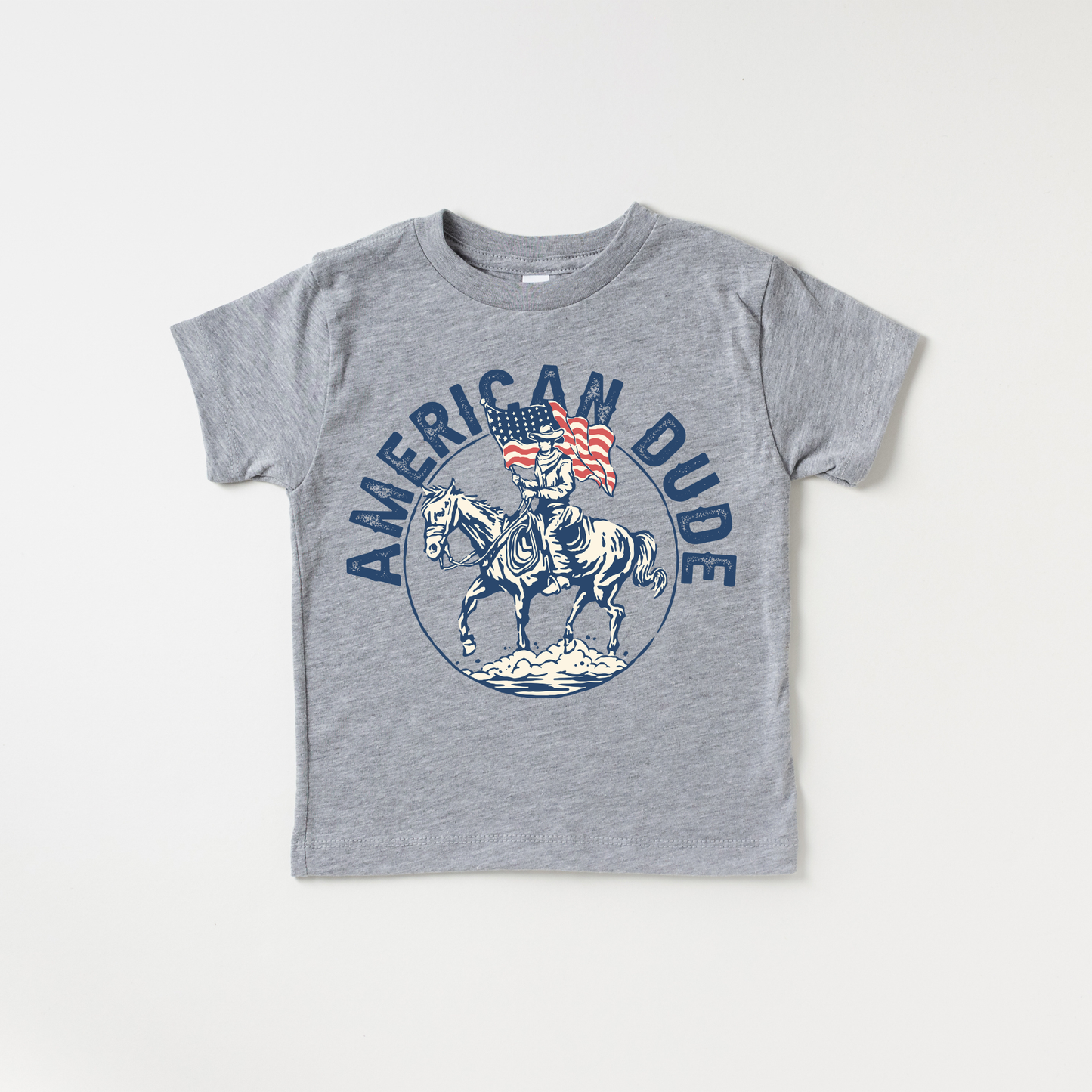 American Dude Boy 4th of July Kids Shirt