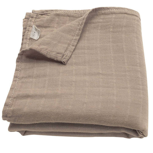 Muslin Swaddle Blanket in Taupe by Ali+Oli