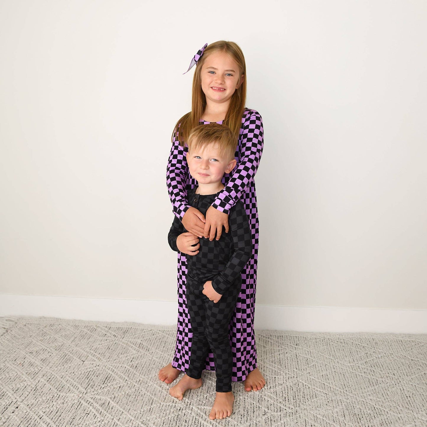 Frankie TWO PIECE Bamboo Halloween Checks Outfit