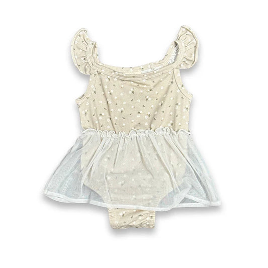 Organic Ruffle Tutu Romper by Viverano Organics