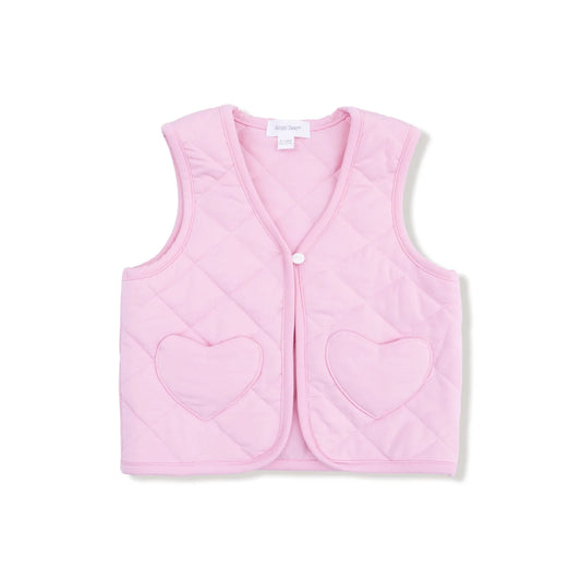 Quilted Vest with Heart Pocket