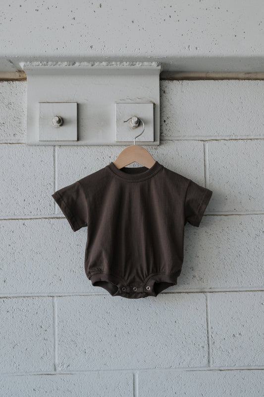 T-Shirt Romper | Espresso
