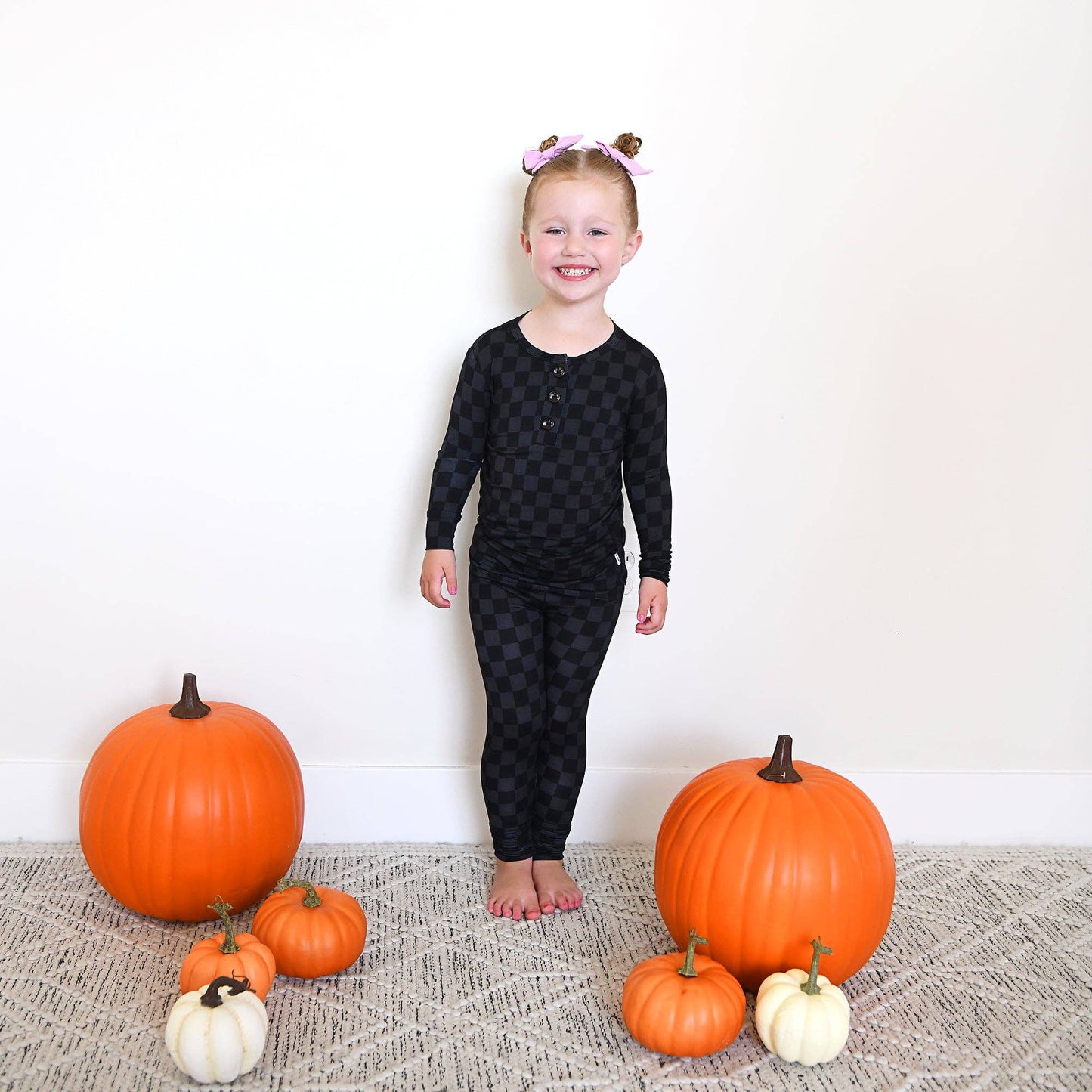 Frankie TWO PIECE Bamboo Halloween Checks Outfit