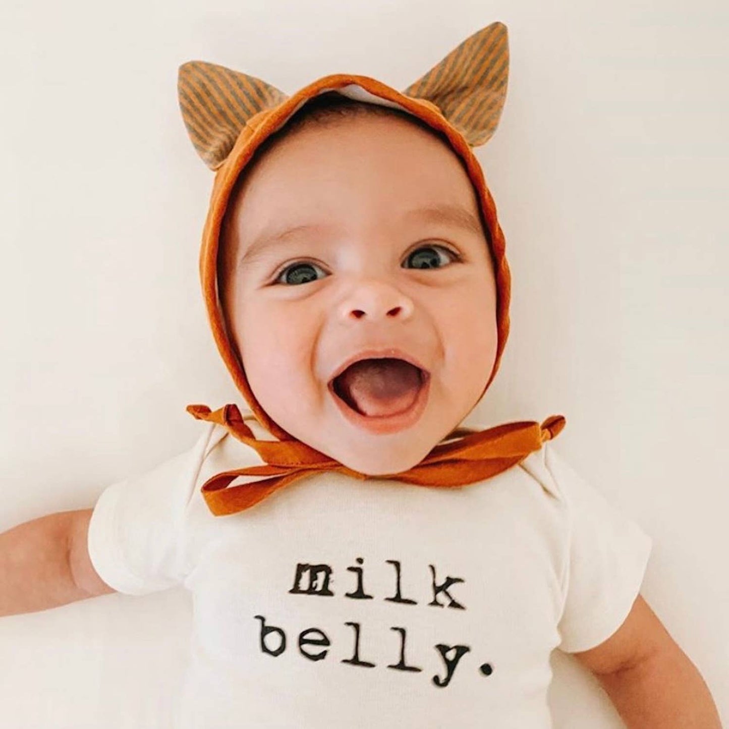 Milk Belly Organic Cotton Baby Bodysuit | Short Sleeve