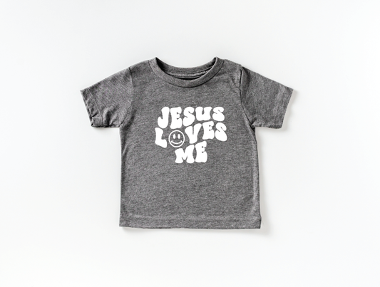 Jesus Loves Me Tee Gray