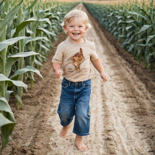 "Free Range" Chicken Funny Country Western Summer Clothing