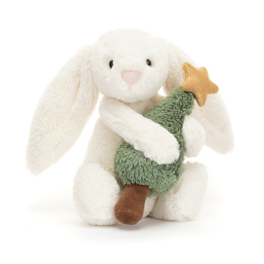 Bashful Bunny with Christmas Tree by Jellycat!