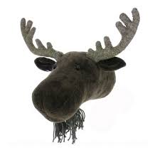 Fiona Walker Mini Velvet Moose Head Wall Mount