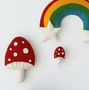 Fiona Walker Red Wall Mushroom