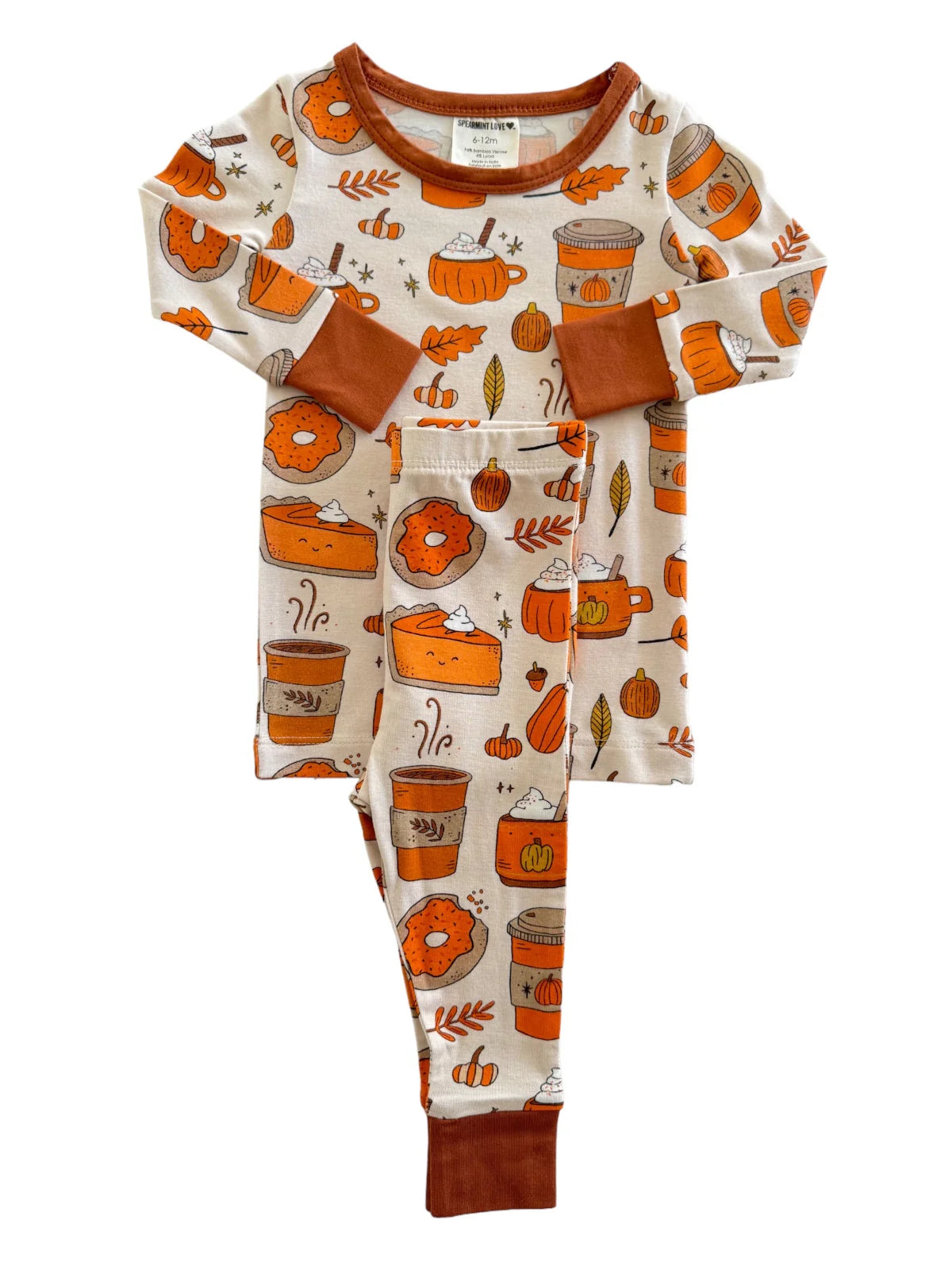 Pumpkin Spice Latte Two Piece Pajamas