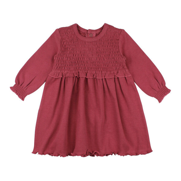 Smocked Dress in Appleberry