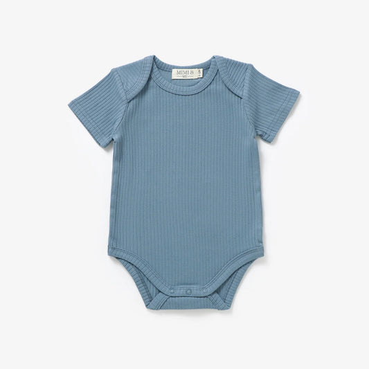 The Bobbi Short Sleeve Onesie - Ocean