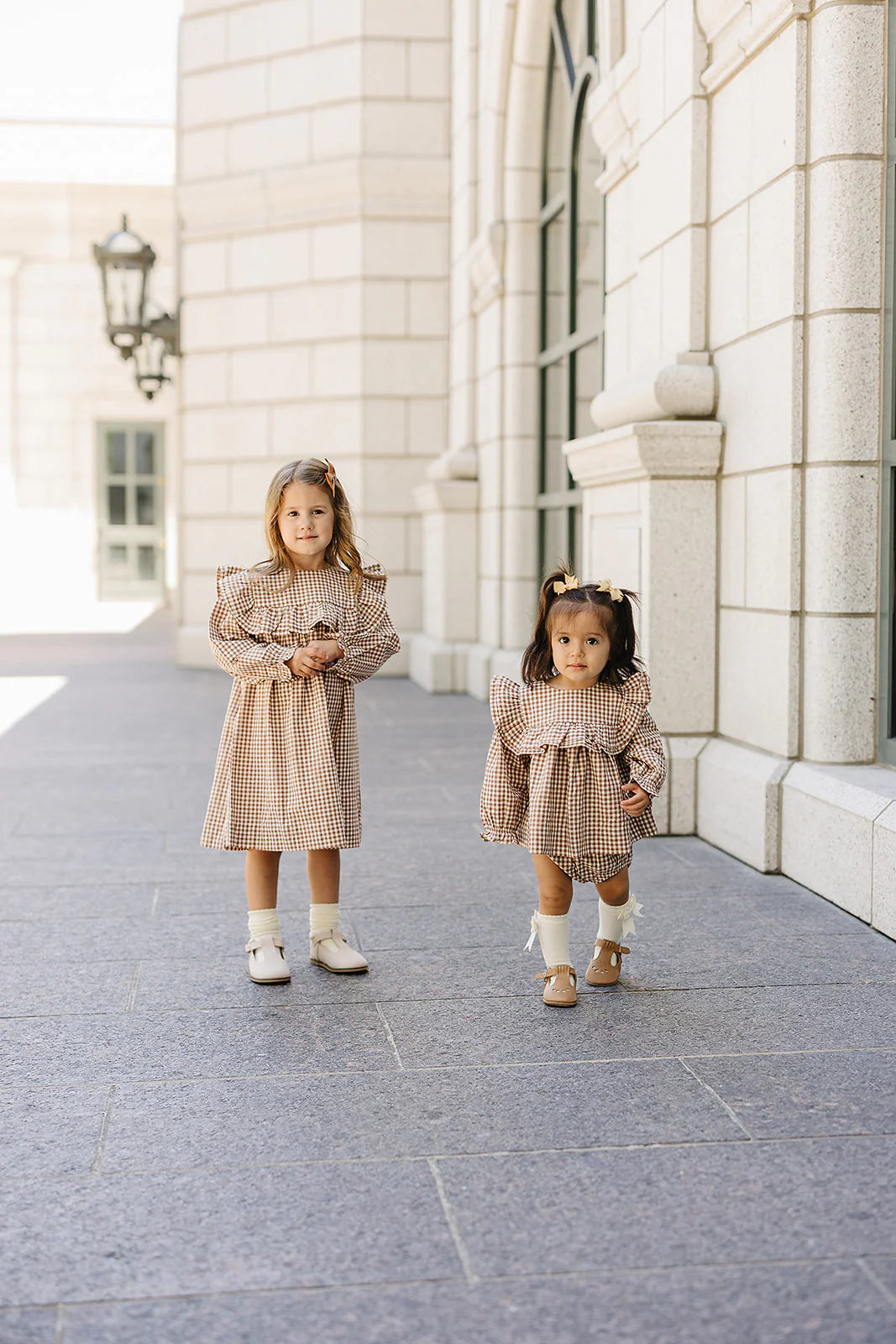 Gingham Ruffle Bloomer Set