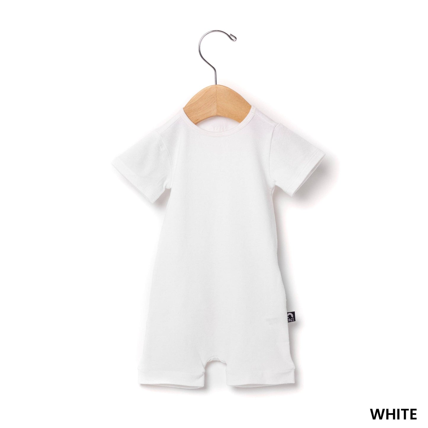 Essentials Infant Peekabooty™ Short Sleeve Short Rag Romper - 'Infant Rag in Multiple Colors'