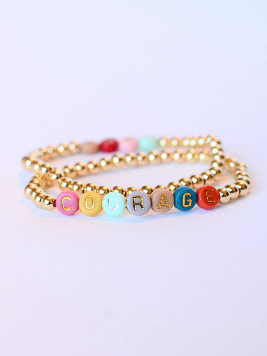 Courage Beaded Bracelet faithbased inspirational jewelry