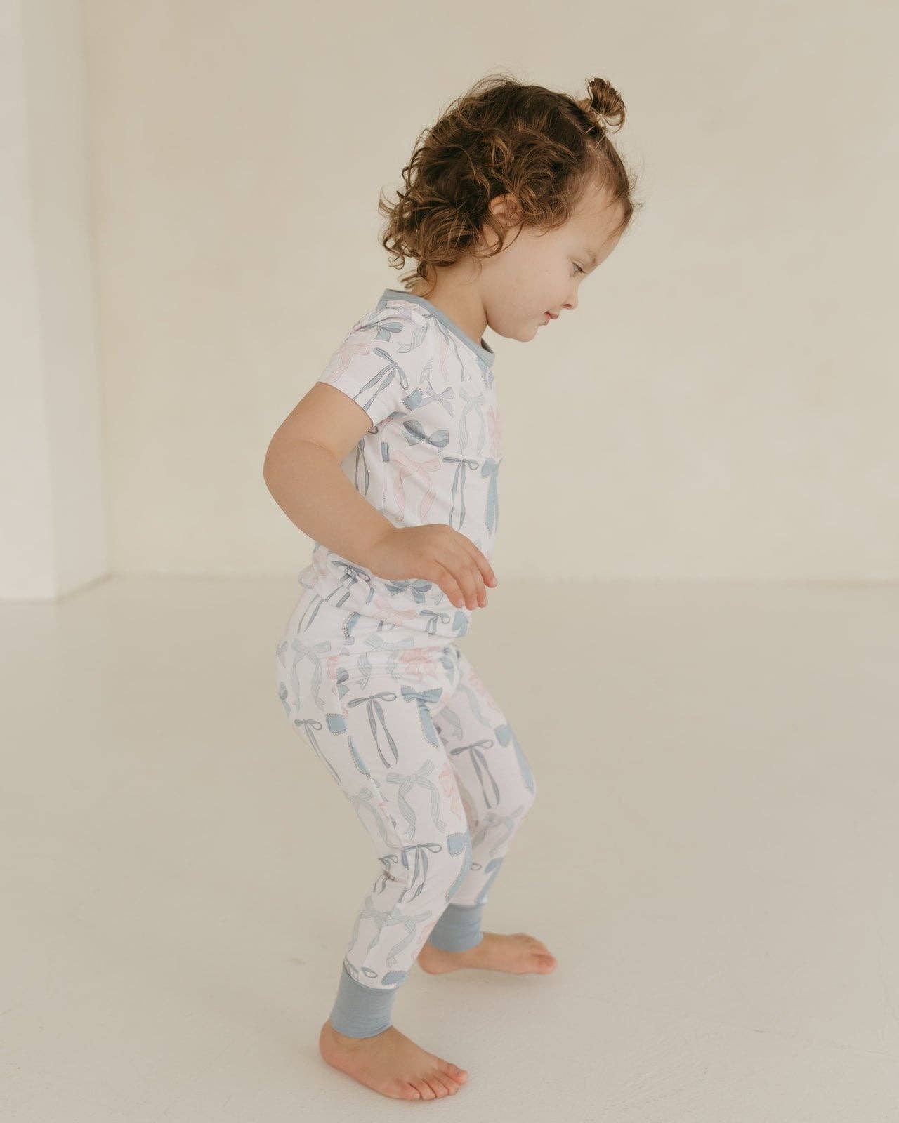 Cotton Candy Bows | Bamboo Short Sleeve Pajamas