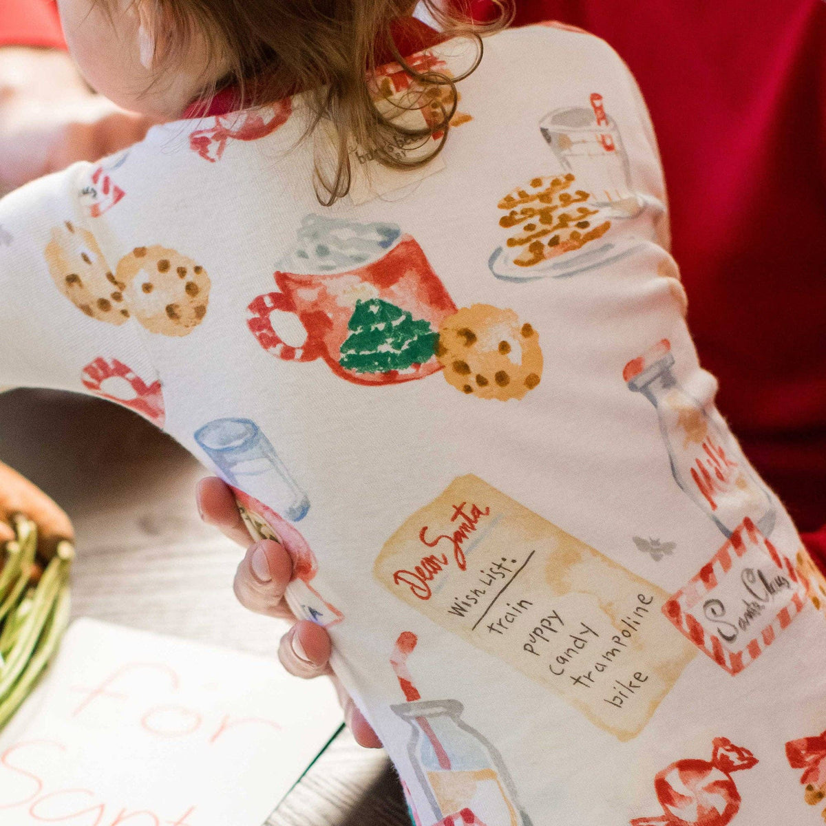 Cookies For Santa Family Matching Organic Cotton Two-Piece Pajamas