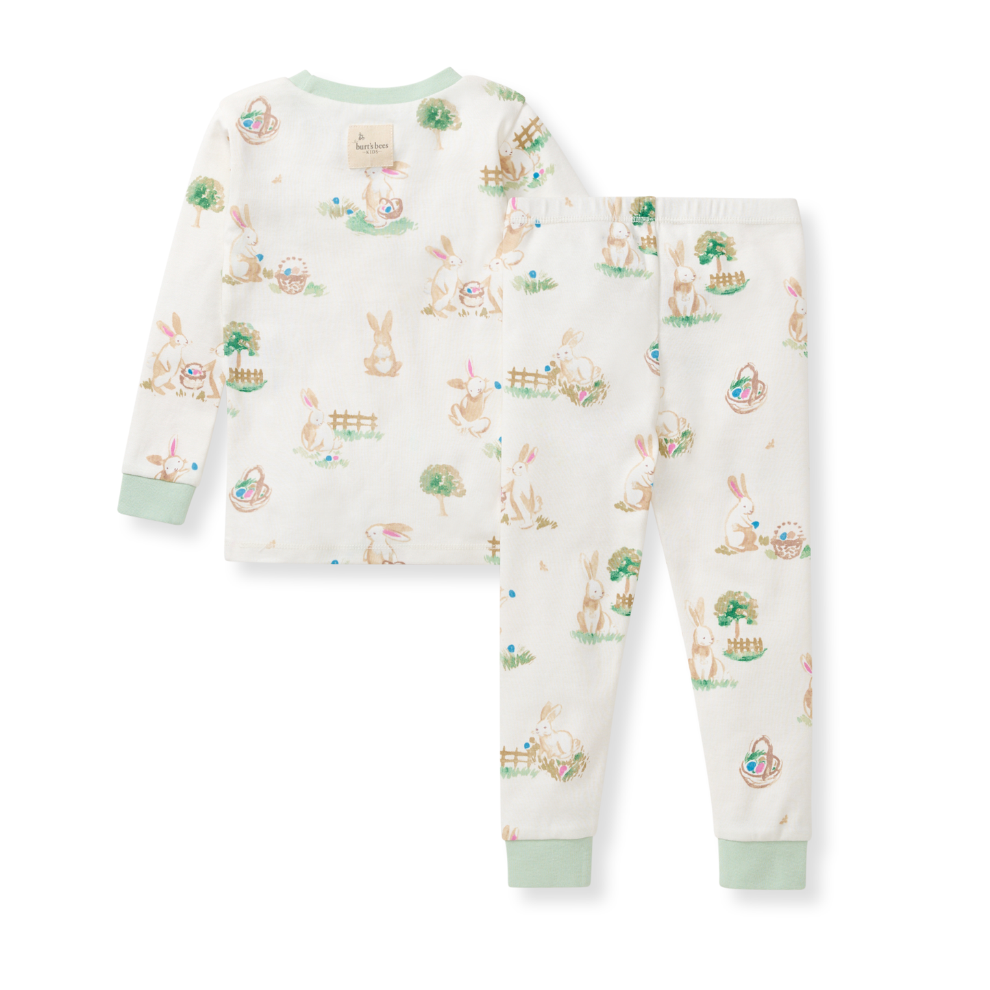 Bunny Egg Hunt Organic Cotton Two-Piece Pajamas