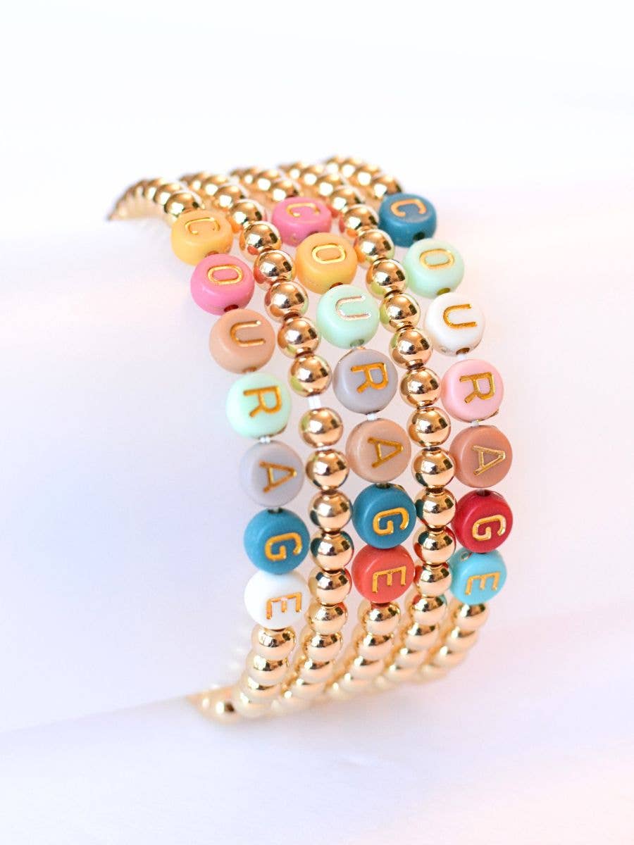 Courage Beaded Bracelet faithbased inspirational jewelry