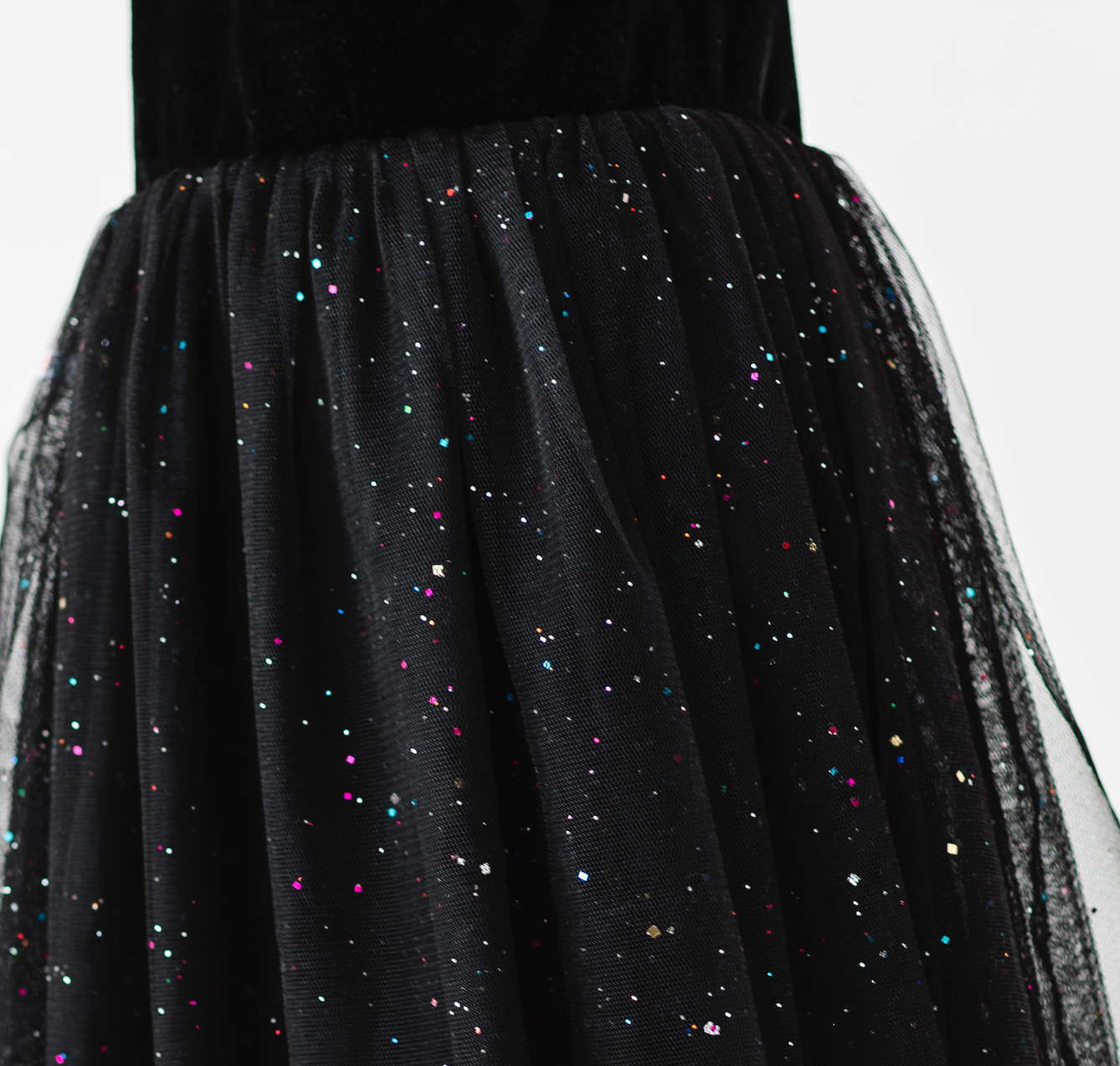 Kids Christmas Dress - Girls Black Velvet Holiday Dress