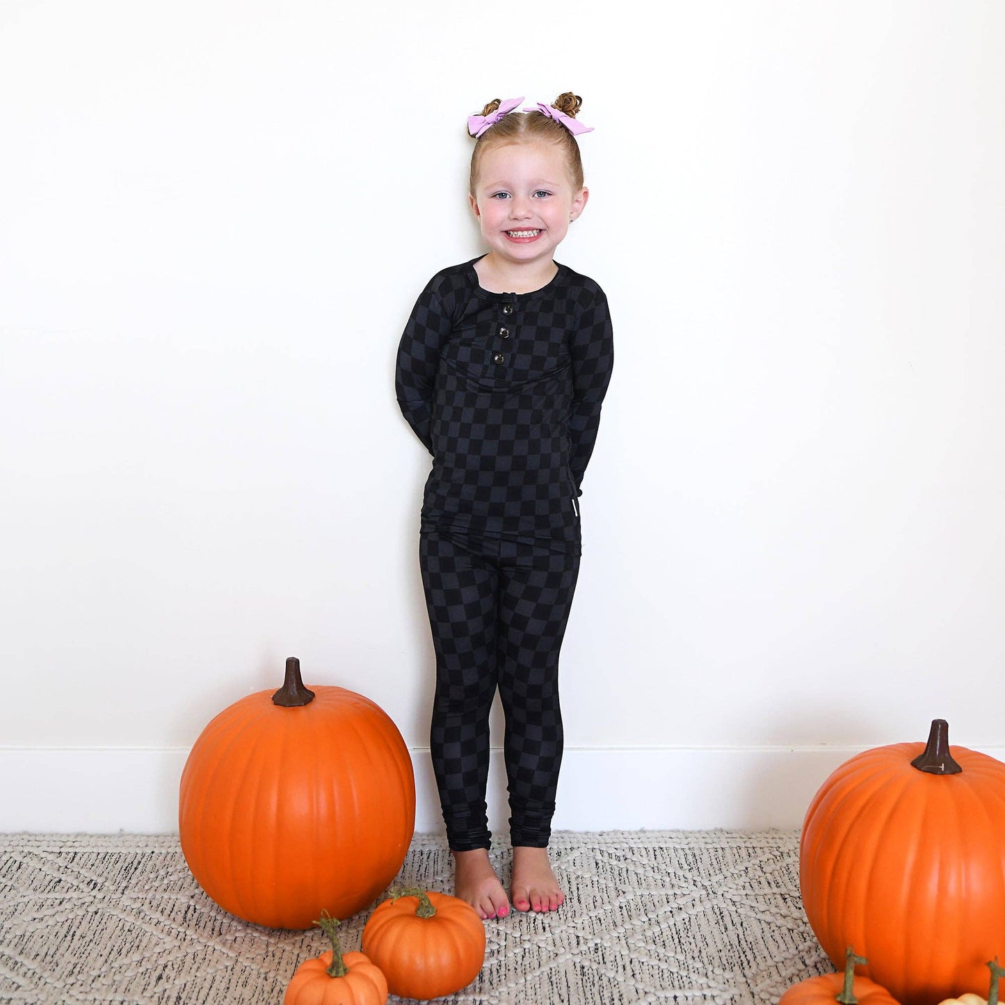 Frankie TWO PIECE Bamboo Halloween Checks Outfit