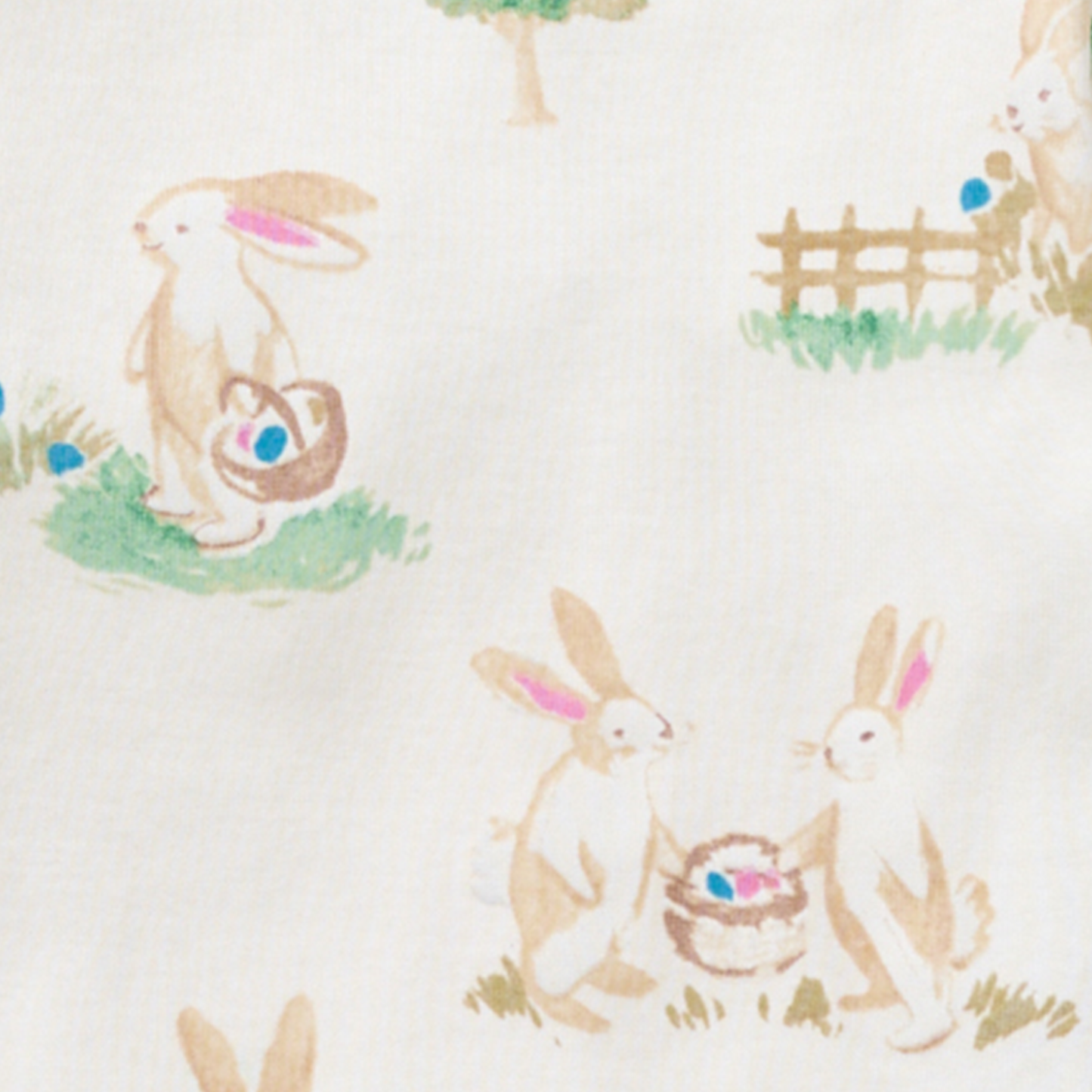 Bunny Egg Hunt Organic Cotton Two-Piece Pajamas