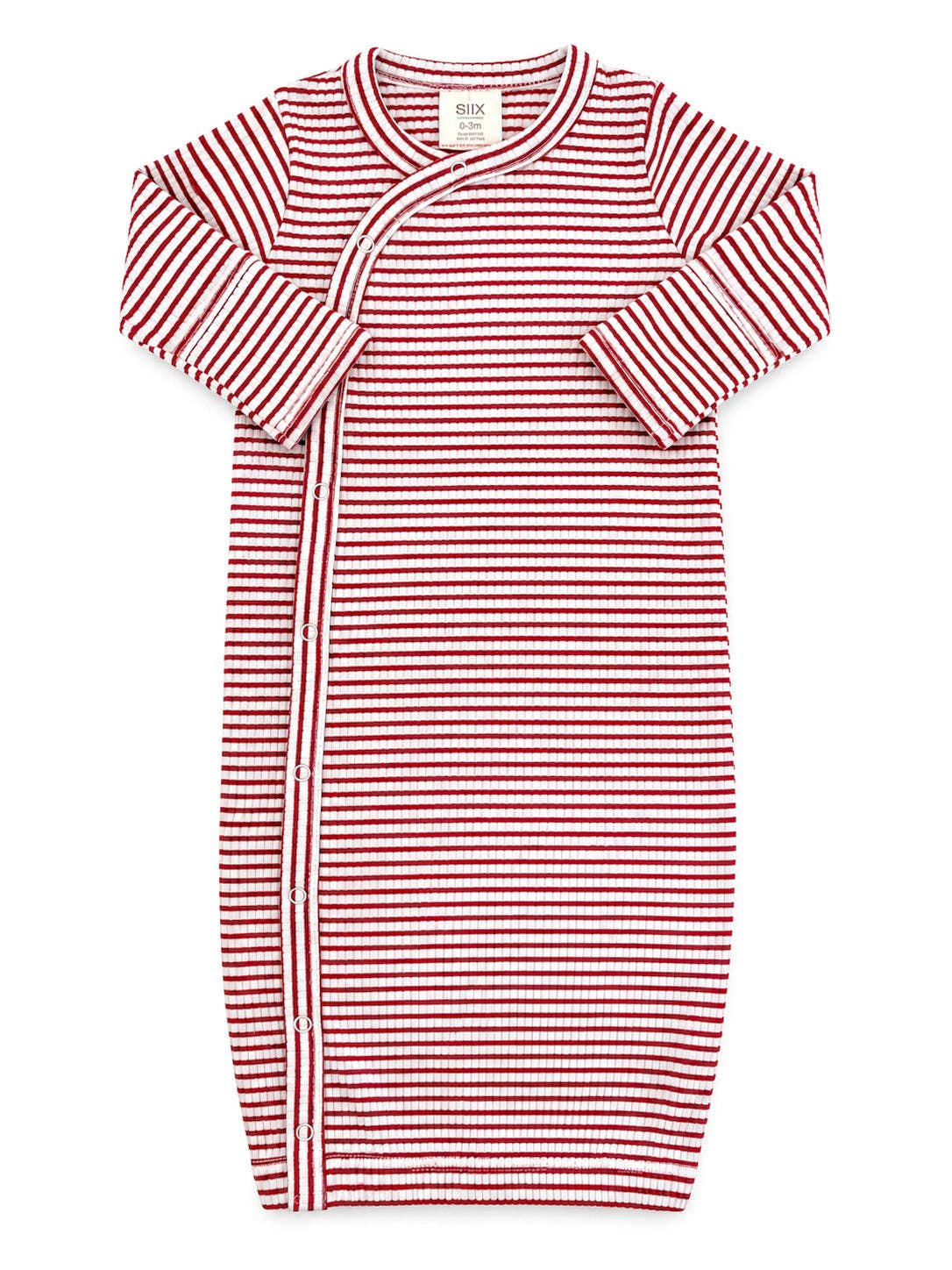 Red Stripe / Ribbed Gown