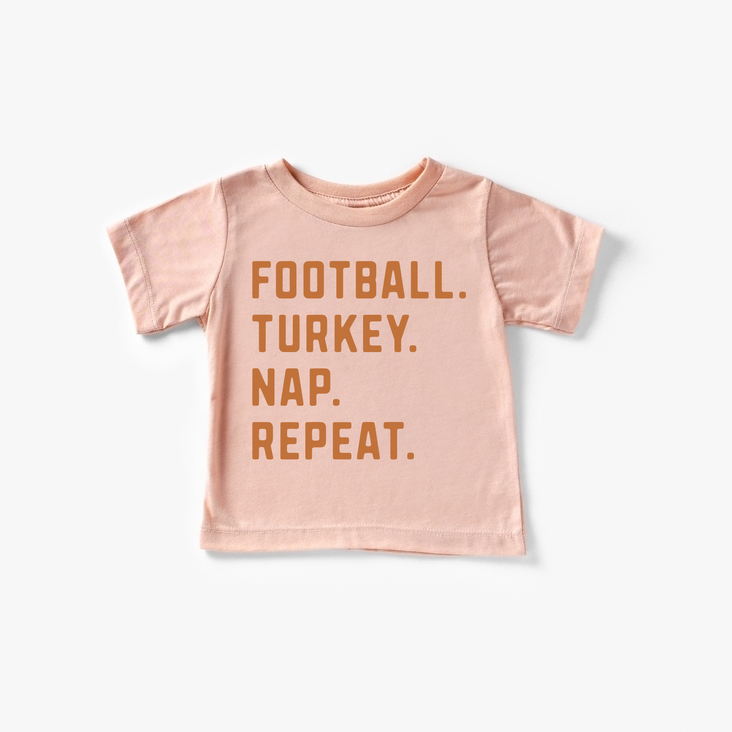 Football Turkey Nap Thanksgiving Toddler and Youth Shirt