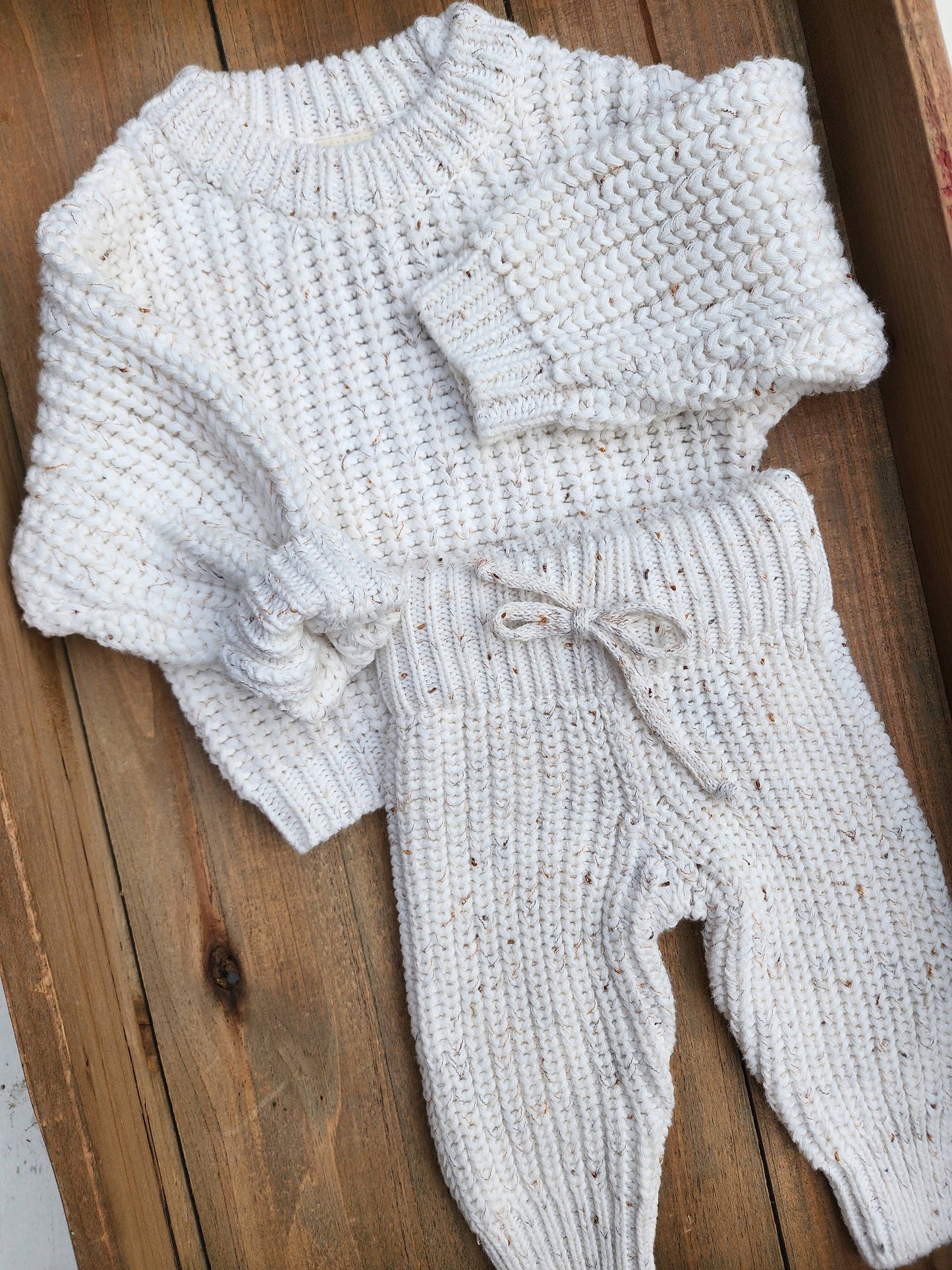 Oversized Baby Sweater Chunky Braided