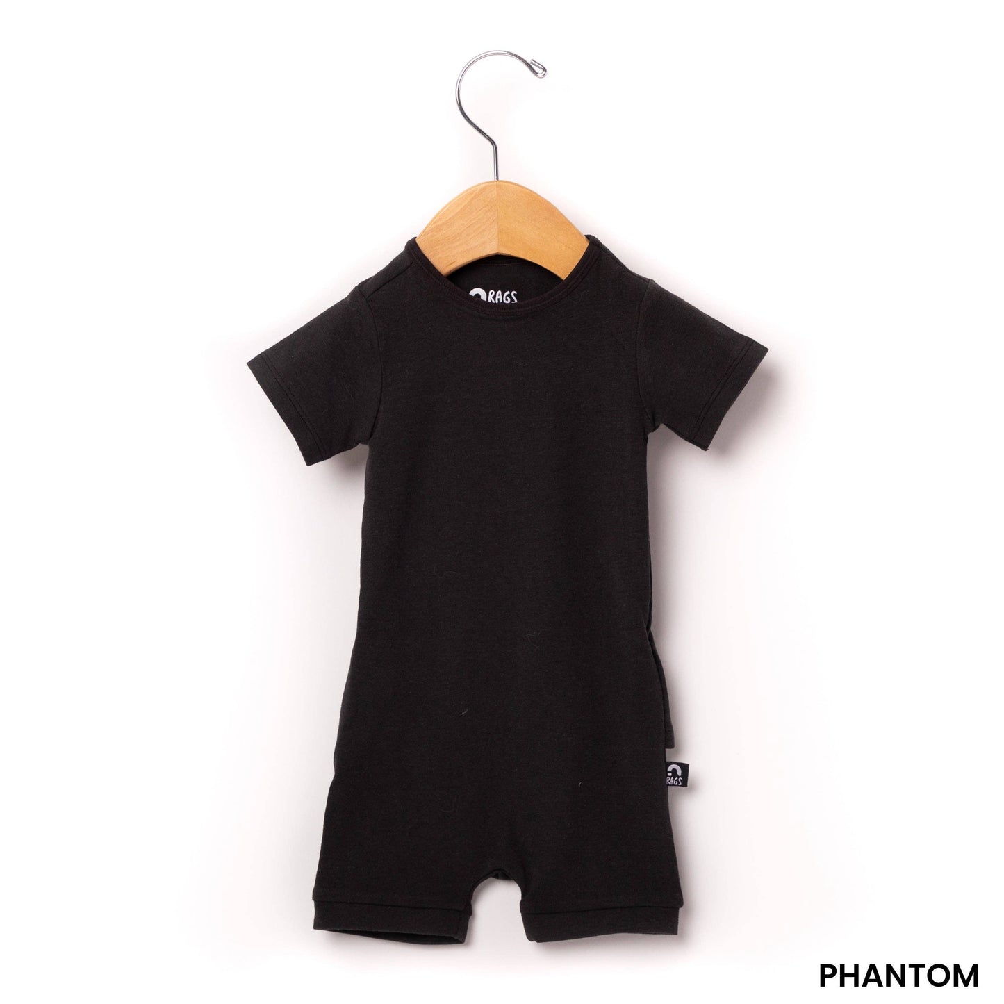 Essentials Infant Peekabooty™ Short Sleeve Short Rag Romper - 'Infant Rag in Multiple Colors'