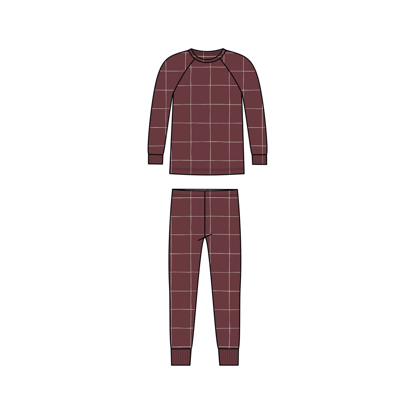 2 Piece Long Sleeve Jammie Set - Holiday Collection