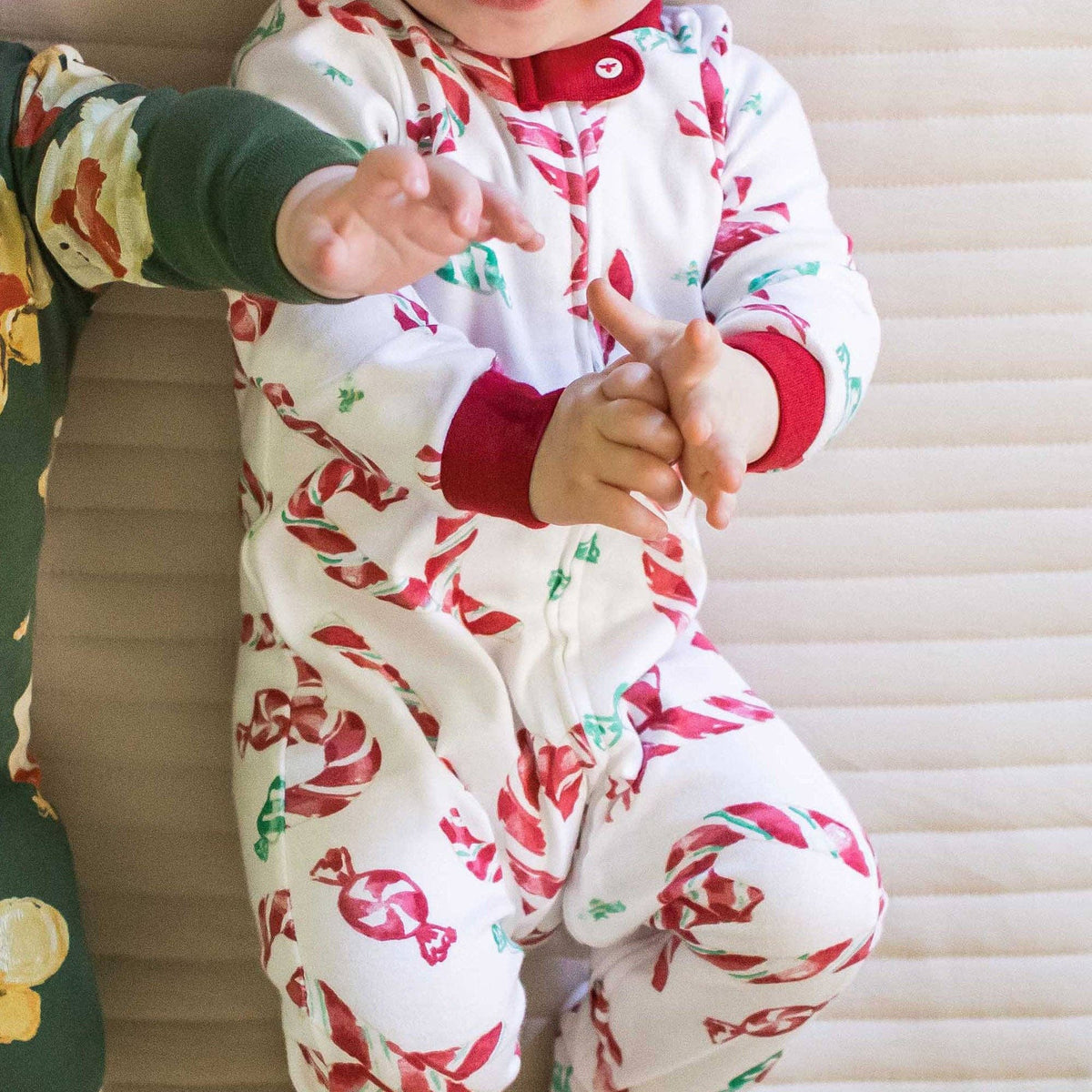 Candy Cane Love Organic Cotton Sleep & Play
