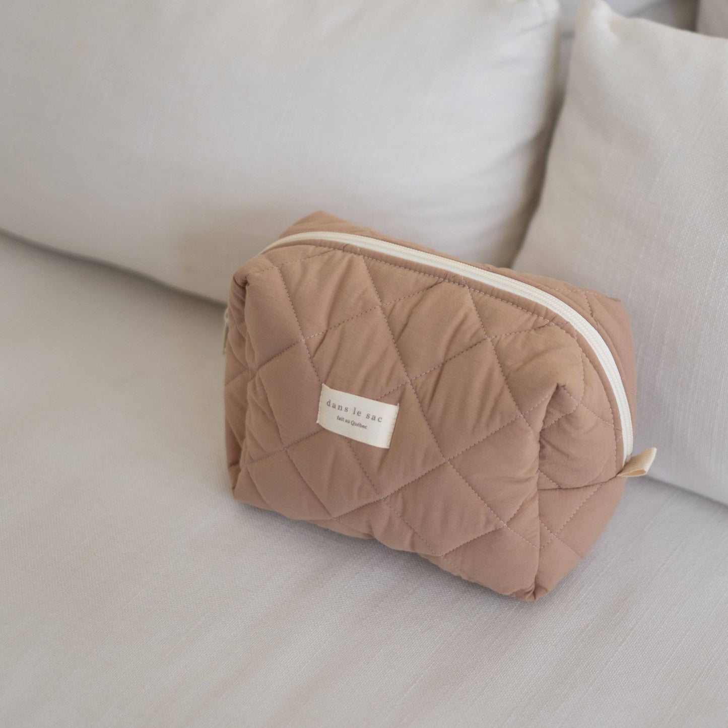 Large quilted pouch