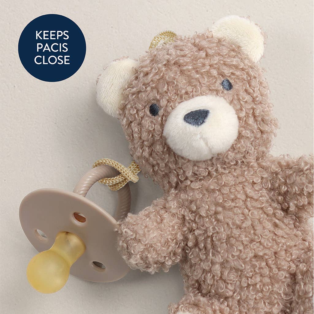 Natural Rubber Pacifier & Stuffed Animal