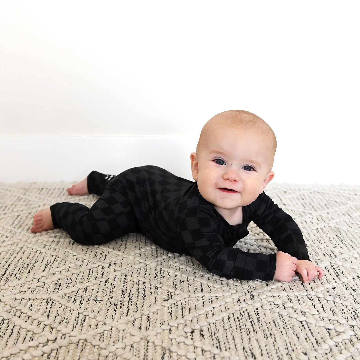 Frankie ZIP Halloween Checks Baby Outfit