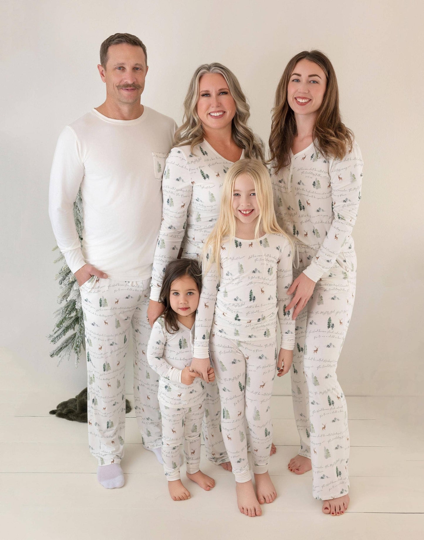 Isaiah 9:6 Deer Christmas Pajamas