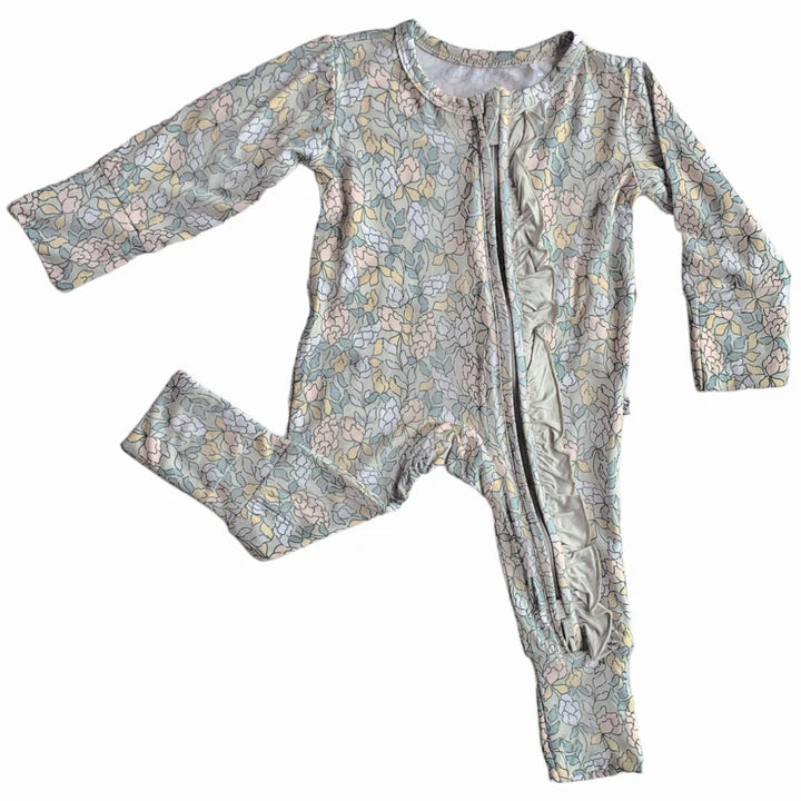 Harper Bamboo Ruffle Convertible Footie (Micro Preemie - 24 Months) by Laree + Co