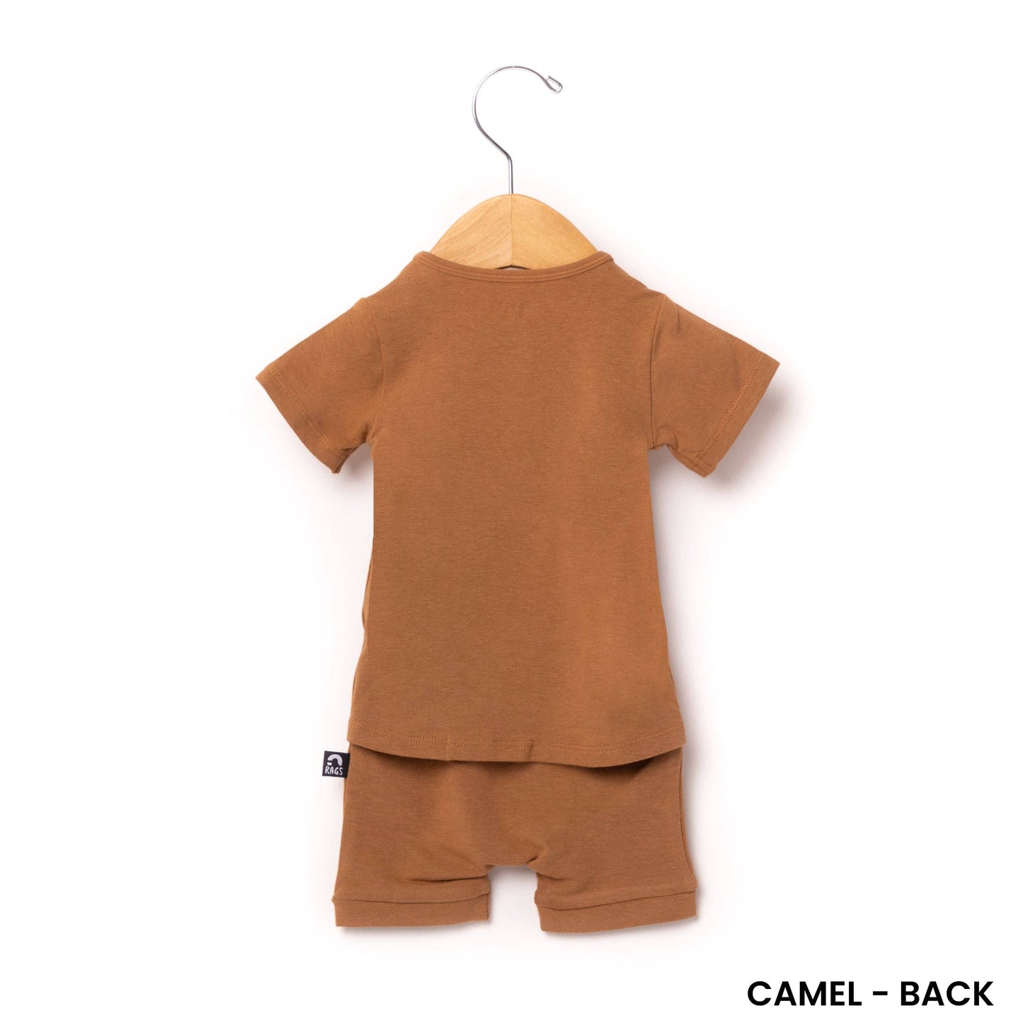 Essentials Infant Peekabooty™ Short Sleeve Short Rag Romper - 'Infant Rag in Multiple Colors'