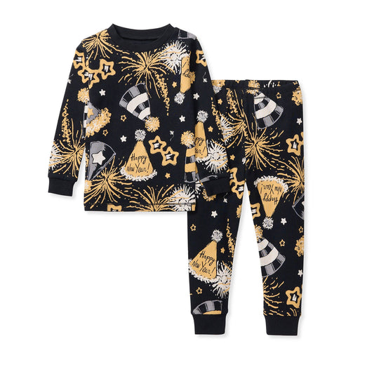 New Year's Eve Party Organic Cotton Two-Piece Pajamas