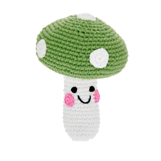 Friendly Green Mushroom Rattle