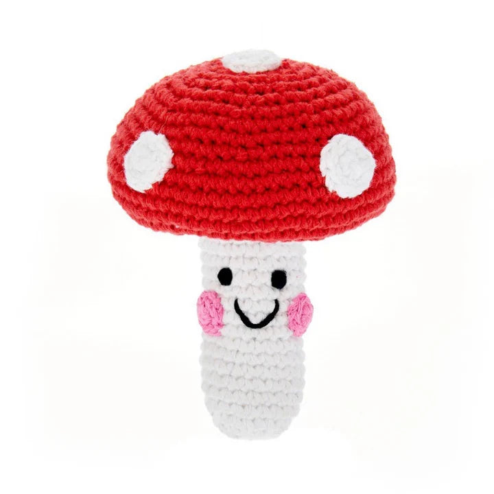 Friendly Red Mushroom Rattle