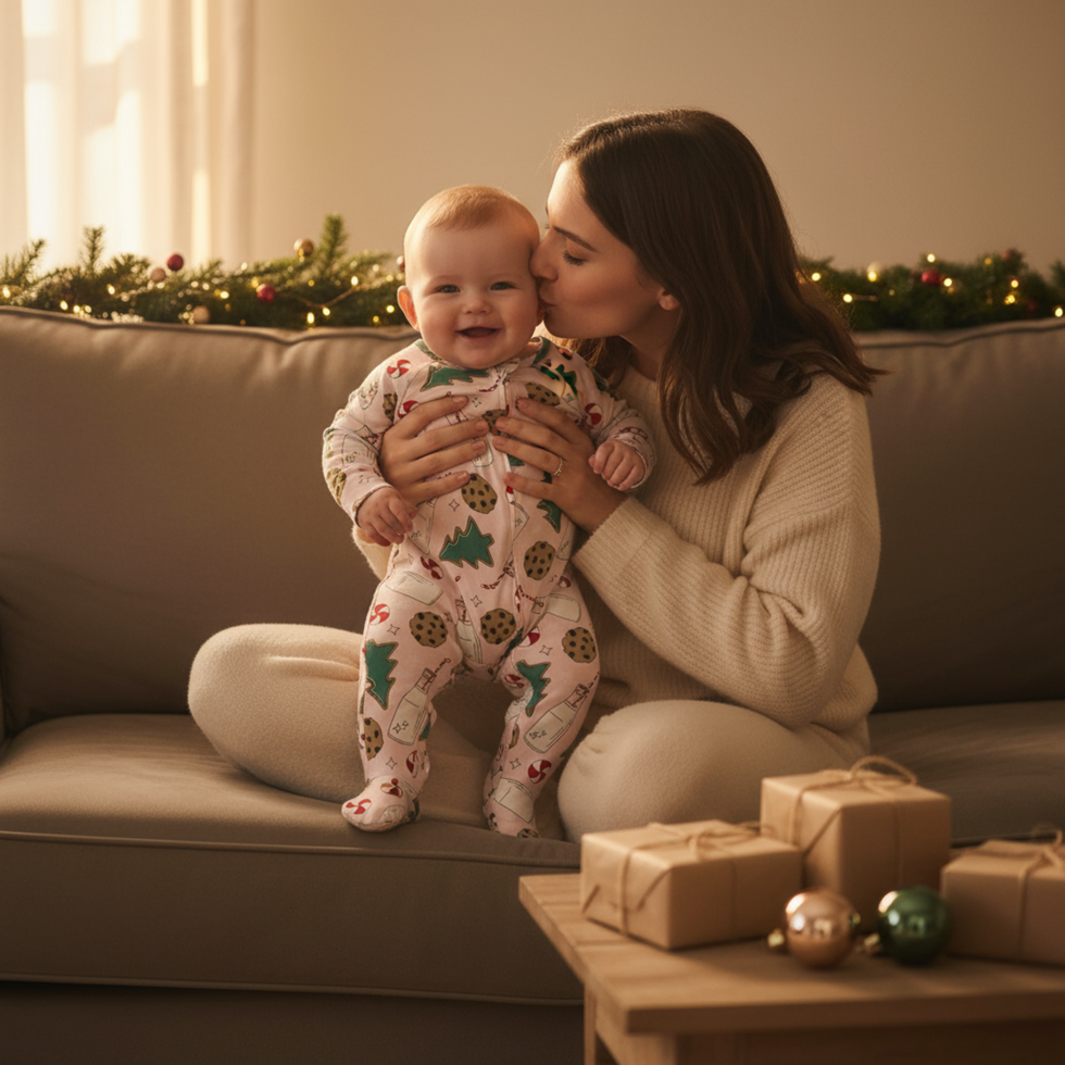 Milk + Cookies Zipper - Pink